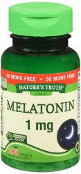 Case of 24-Melatonin 1 mg Tab 1 mg N/T 180 By Rudolph Investment Group Trust USA