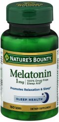Case of 24-Melatonin 1 mg Tablet Nat Bounty Tab 1 mg 180 By Nature's Bounty USA 