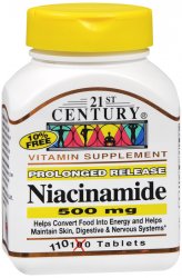 Case of 24-Niacinamide 500 mg Tabs Tab 500 mg 110 By 21st Century USA 