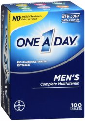 Case of 24-One-A-Day Men Tablet 100 By Bayer Corp/Consumer Health USA 