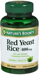 Case of 24-Red Yeastrice 600 mg Capsule 600 mg 120 By Nature's Bounty USA 
