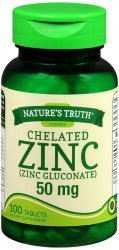 Case of 24-Zinc 50 mg Chelated Tabs Tab 50 mg N/T 100 By Rudolph Investment Grou