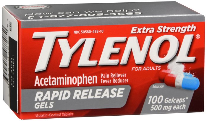Pack of 12-Tylenol Extra Str Rapid Releas Cap Gelcap 100 By J&J Consumer USA 