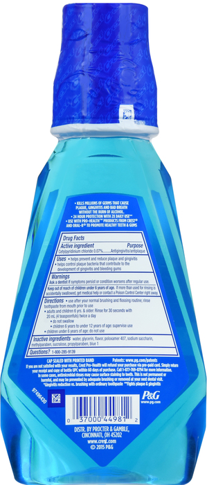 Pack of 12-Crest Pro-Health Rinse Multi Clean Mint Liquid 500  By Procter & Gamb