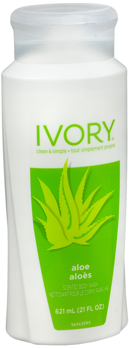 Pack of 12-Ivory Body Wash Aloe Liquid 21 oz By Procter & Gamble Dist Co USA 