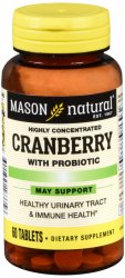 Case of 72-Cranberry Tab 480 mg 60 By Mason Distributors USA 