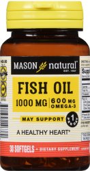 Case of 72-Fish Oil 1000 mg Softgels 1000 mg 30 By Mason Distributors USA 