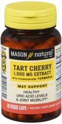 Case of 72-Tart Cherry Ext 1000 mg Caps Mason Capsule 1000 mg 60 By Mason Distri