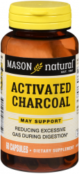 Charcoal Act Veg 520 mg Capsule 520 mg 60 By Mason Distributors USA 