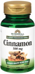 Cinnamon 500 mg Capsule 500 mg 60 By Windmill Health Products USA 