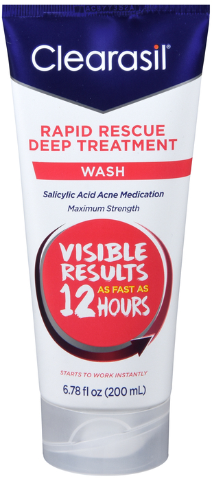Clearasil Rapid Rescue Deep Treatment Wash 6.78 oz By RB Health  USA 