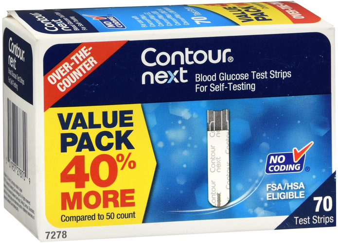 Pack of 12-Contour Next Test Strips 70 By Ascensia Diabetes Care USA 