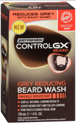 Control Gx Grey Red ucing Beard Wash 4 oz By Combe USA 