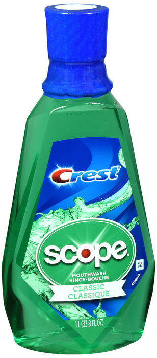 Crest + Scope Original Mint Classic Mouthwash 33.8oz by P&G