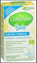 Culturelle Baby Grow + Thrive Drops  0.3 oz By I-Health (Culturelle) USA 