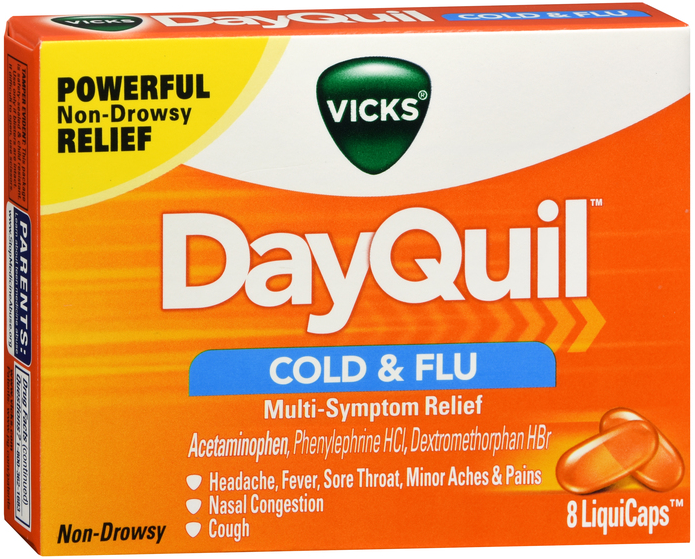 Case of 24-Dayquil Liquicaps 8 By Procter & Gamble Dist Co USA 