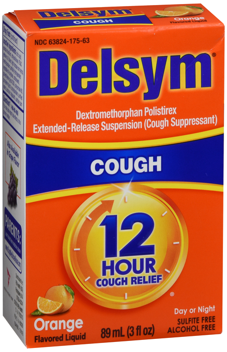 Delsym 12HR Cough Orange Liquid 3 oz By RB Health  USA 