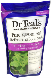 Dr. Teal's Peppermint Foot Soak 2Lb By Parfums De Coeur Ltd USA 