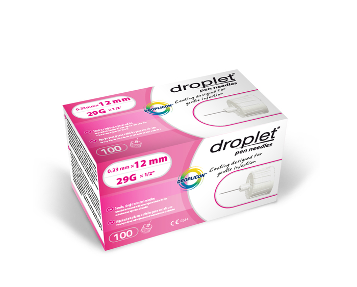 Droplet Pen Needles 29Gx12 Mm Needle 100 By Htl-Strefa USA 