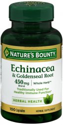 Echinacea Complex 450 mg Capsule 450 mg 100 By Nature's Bounty USA 