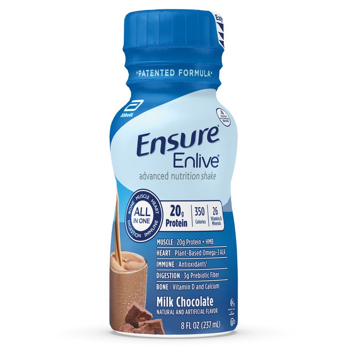 Ensure Enlive Chocolate Liquid 24X8 oz By Abbott Nutrition USA 