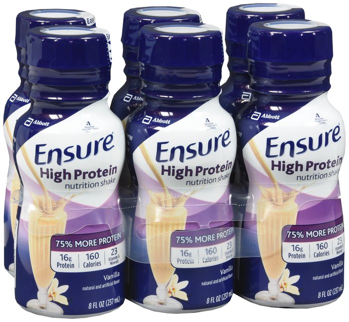 Ensure High Protein Liq Vanilla Liquid 6X8 oz By Abbott Nutrition USA 