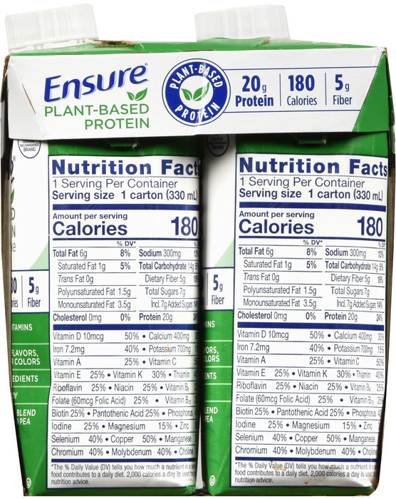 Ensure Plant Based Prot Liq Chocolate Liquid 4X11 oz By Abbott