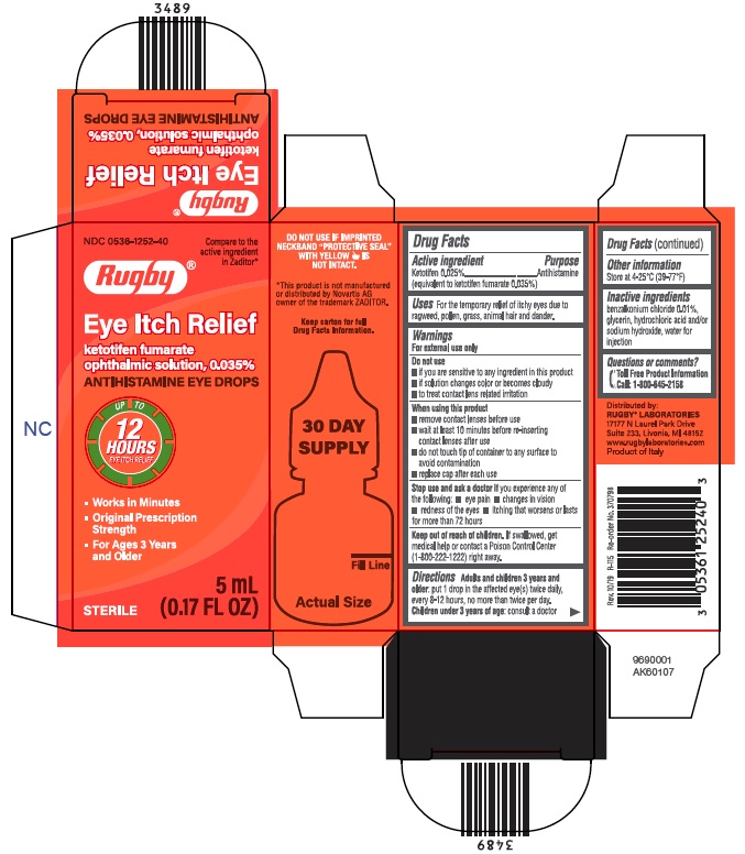 Eye Itch Relief Ketotifen Opthalmic 0.035 5 ml By Major Pharma/Rugby USA