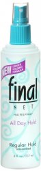 Final Net Hair Spray N/A Reg Uns Hair Spray 8 oz By Idelle Labs Ltd USA 