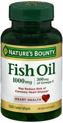 Fish Oil 1000 mg EC Sgc Soft Gel 120 By Nature's Bounty USA 