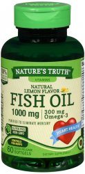 Fish Oil 1000 mg Lemon Sgc Soft Gel 1000 mg N/T 60 By Rudolph Investment Group T