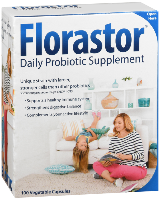 Case of 24-Florastor 250 mg Capsules 250 mg 100 By Biocodex Pharma Labs USA 