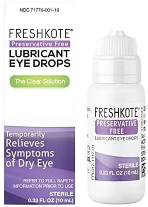 Case of 24-Freshkote PF Lubericating Eye Drops 10 ml By Eyevance Pharmaceuticals USA 