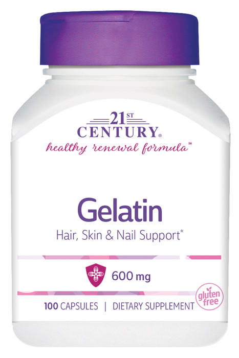 Gelatin 600 mg Cap Caplet 600 mg 100 By 21st Century USA 