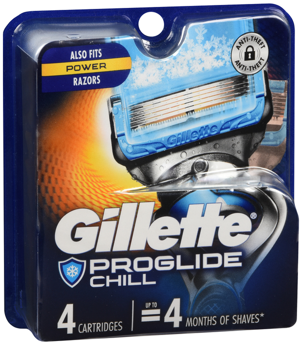 Case of 48-Gillete Fusion Proshield Chill Cart Blades 4 By Procter & Gamble Dist