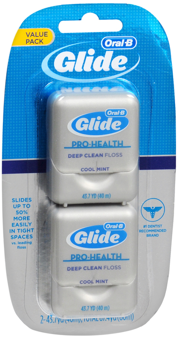 Oral-B Glide Pro-Health Deep Clean Floss Cool Mint 87.4 YD  By Procter & Gamble Dist Co USA 