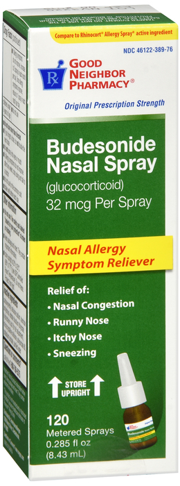 Case of 48-GNP Budesonide 32Mcg Spray 32Mcg 8.43 ml By Apotex Corp/GNP USA 