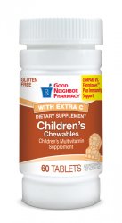 GNP Childrens Chewable Mv W/Extra C Chewable 60 By GNP Items USA 
