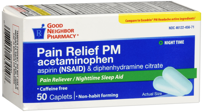 GNP Headache PM Tab 50 By LNK International/GNP USA Compare to Excedrine PM