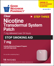 GNP Nicotine Patch 7 mg / Day 14 Patch 7 mg 14 By Apotex Corp/GNP USA 
