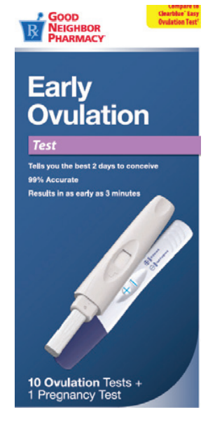 Pack of 12-GNP Ovulation Test Kit 11 By Inverness Med/GNP USA