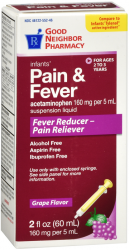 GNP Pain Relief Infant Grp 160 mg Suspension Liquid 2 oz By Perrigo-GNP USA 