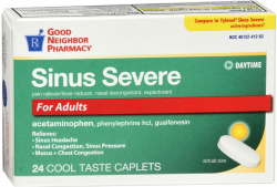 GNP Sinus Severe For Adults Caplet 24 By GNP USA 