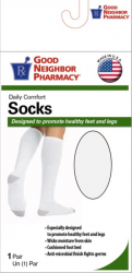 GNP Sock Over Calf 15-20 Mm Hg Whi Md By Scott Specialties /GNP USA 