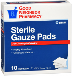GNP Sterile 3X3In Pad 10Ct Pad 10 By Medline/GNP USA 