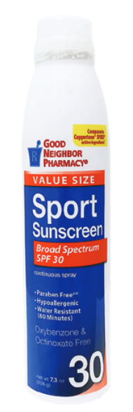 Pack of 12-GNP Sun Sport SPF 30 Spray Net Wght 7.3oz Spray 7.3 oz By Fruit Of Th