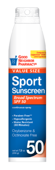 Pack of 12-GNP Sun Sport SPF 50 Spray Net Wght 7.3oz Spray 7.3 oz By Fruit Of Th