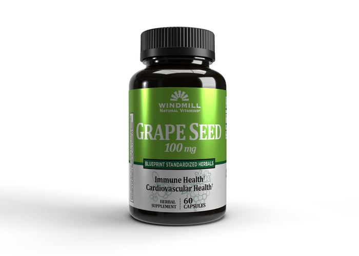 Grape Seed Extract 100 mg Capsule 100 mg 60 By Windmill Health Products USA 