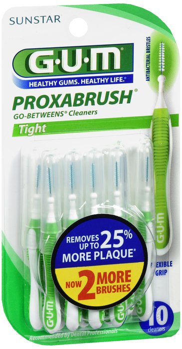 Image 2 of Gum Go Betweens Proxabrush Tight Pack 10 By Sunstar Americas USA 
