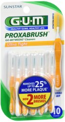 Gum Go Betweens Proxabrush Ult Tght Pack 10 By Sunstar Americas USA 